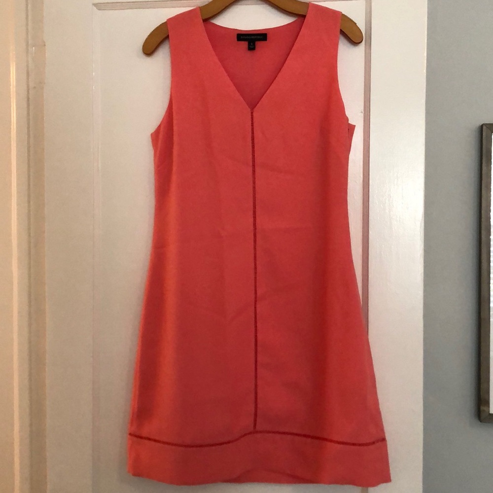 Coral Banana Republic dress